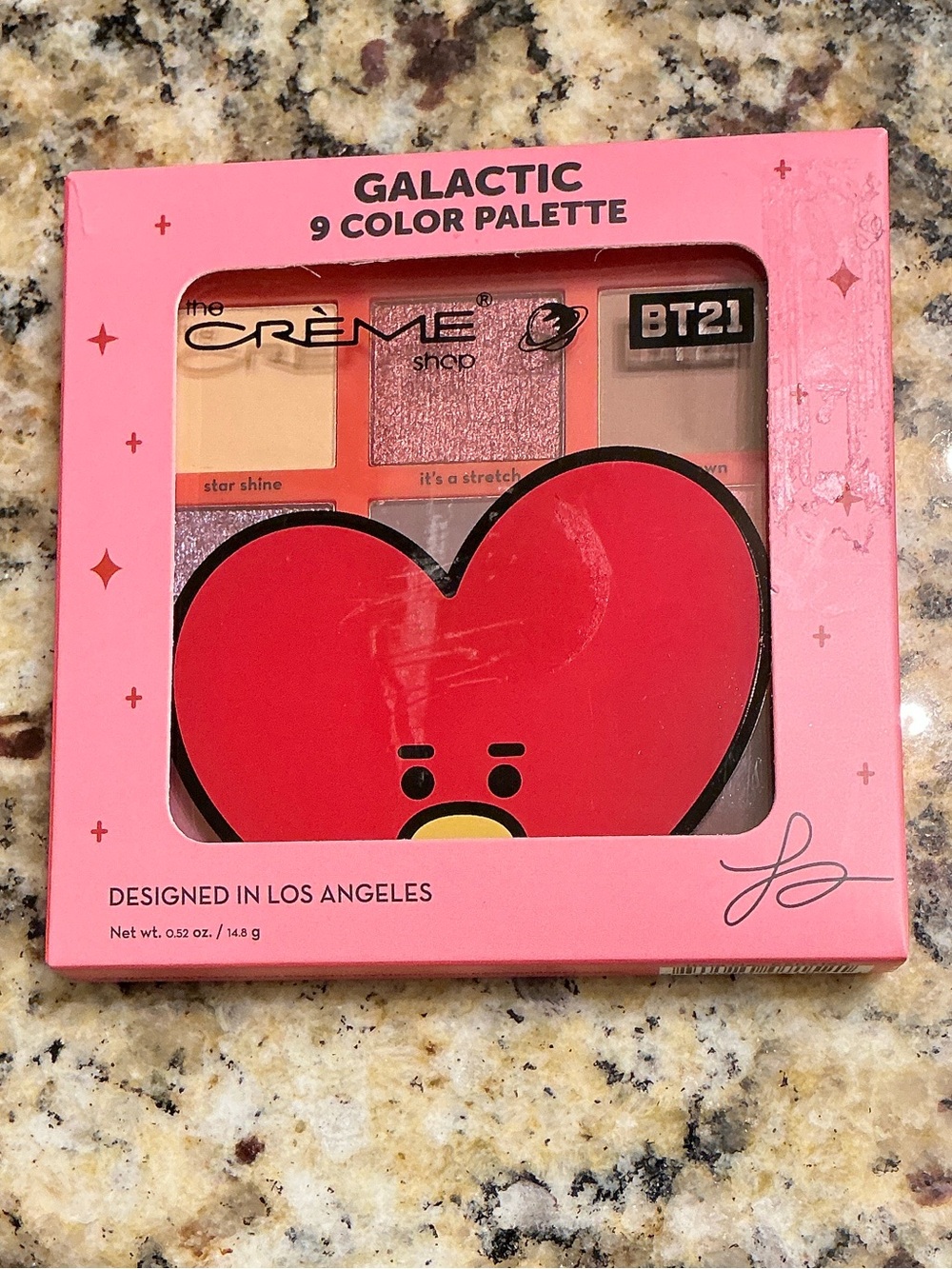 The Crème Shop BT21 Galactic 9-Color Eyeshadow Palette - Pink Mix
